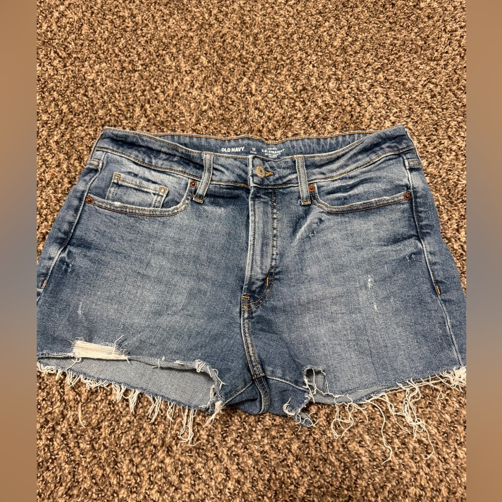 Women’s cut off jean shorts size 12 old navy